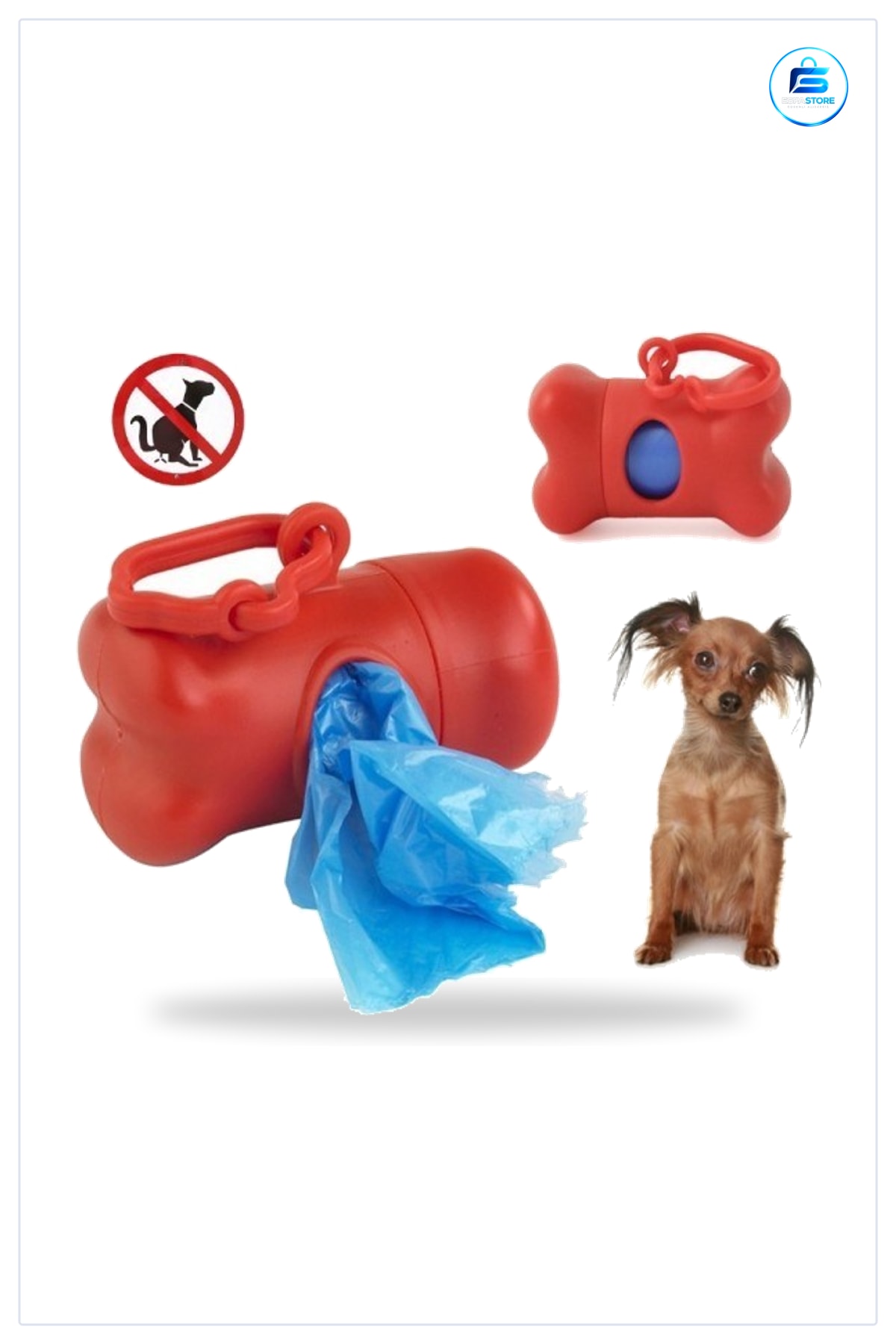 Köpek Dışkı Poşeti Dispenseri Kemik Şekilli Taşınabilir Yedek Poşet Pratik Kullanışlı Hediyelik
