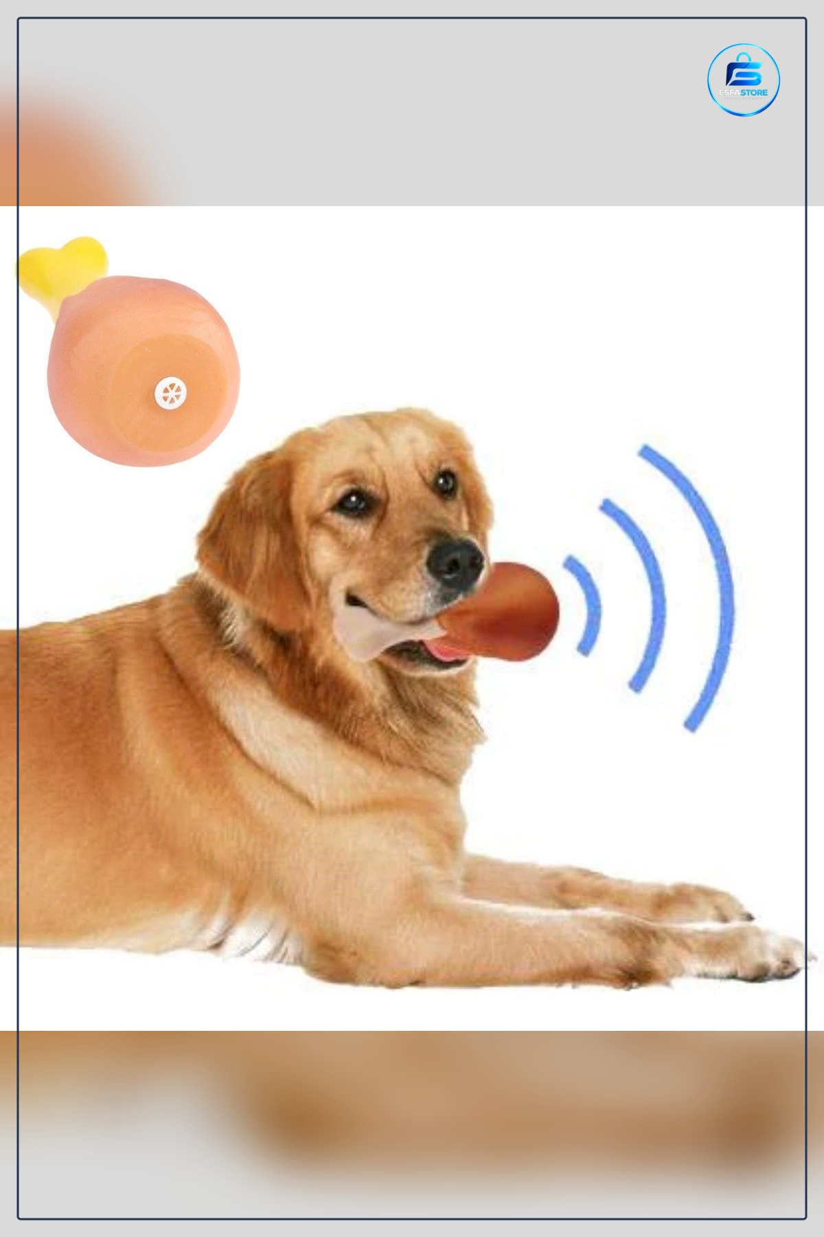 Köpekler İçin Tavuk Budu Şeklinde Sesli Vinil Eğitici Eğlenceli Çiğneme Oyuncağı Dayanıklı Pratik