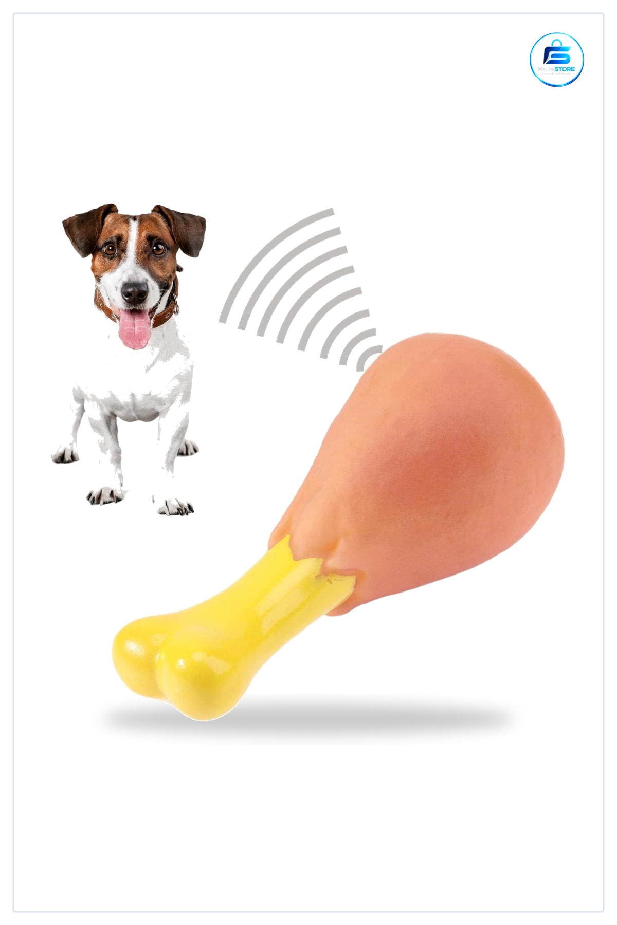 Köpekler İçin Tavuk Budu Şeklinde Sesli Vinil Eğitici Eğlenceli Çiğneme Oyuncağı Dayanıklı Pratik