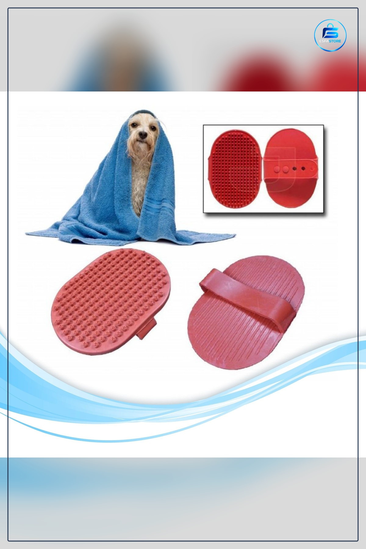 Evcil Hayvan Yıkama Fırçası Kedi Köpek İçin Masajlı Pratik Kullanım Tüy Temizleme Aparatı