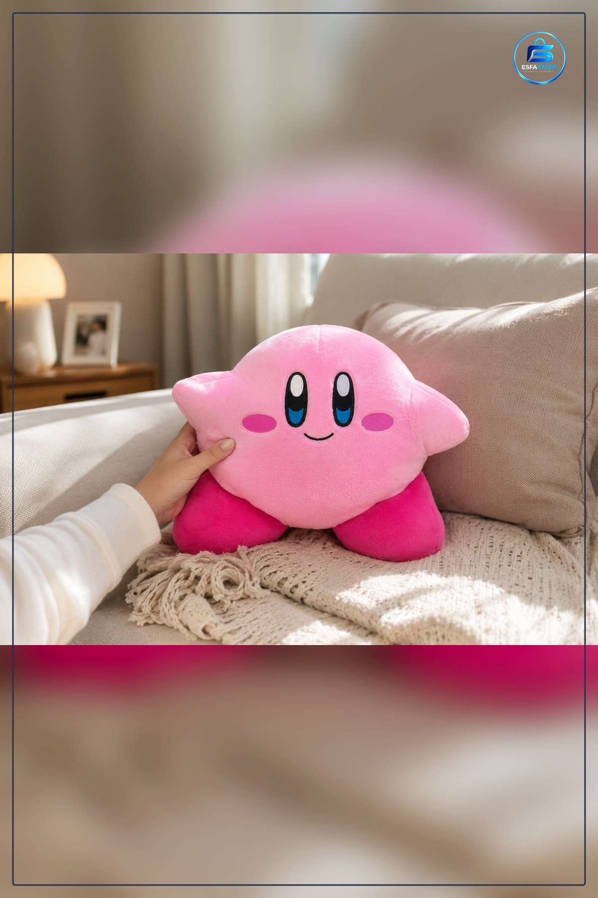 Pembe Peluş Yastık 30 cm Dekoratif Yumuşak Silikon Dolgulu Koltuk ve Yatak Yastığı Polar Kumaş